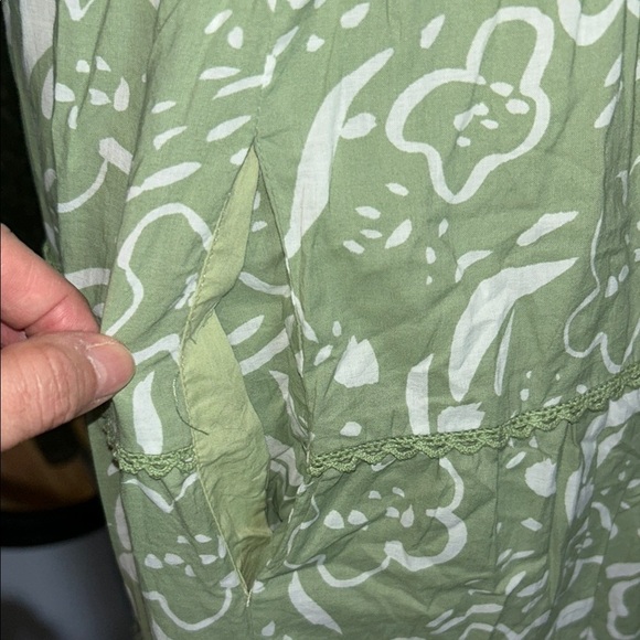 Green Spaghetti Strap Maxi Sundress for Wedding Guest - Picture 9 of 11